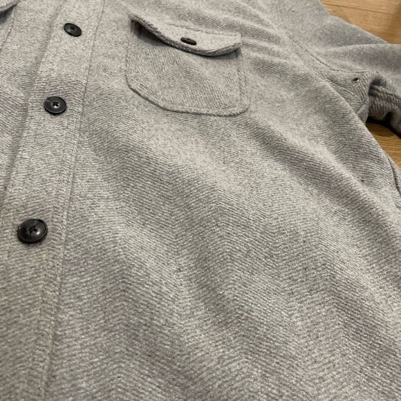 JACHS New York Fully Lined Wool Blend Shirt Jacket Gray Men's Collar XL - Picture 7 of 9